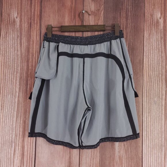 *READ* Lululemon Mens L Pace Breaker Short 9" Linerless Inked Light Cast Black - Picture 5 of 16